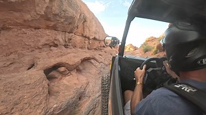 Rolling on the West Rim trail in our Polaris RZR XP. . . System 3 Offroad / Shock Therapy / XTC Power Products / Rugged Radios / PRP Seats / RLB Motorsports / Factory UTV / HCR Racing / Dynojet Research Inc. #utvtakeover #sandhollow #polarisrzr | UTV Guide