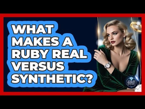 What Makes A Ruby Real Versus Synthetic? - Jewelry Market Spotlight