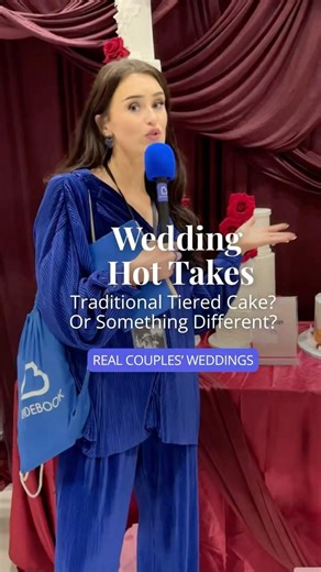 Real Couples Tell Us: What Type of Wedding Cake? 🎙️ Bridebook Pops A Question 👀💙