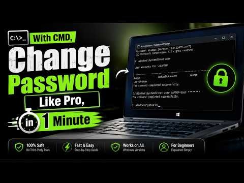 Change Windows 11 Password Using Command Prompt Like a Pro