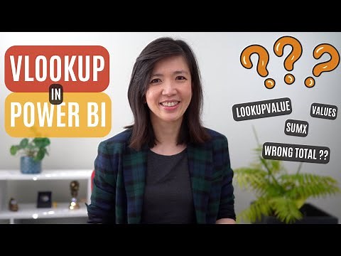 Alternatives to Vlookup to Merge data in Power BI using Relationships, LookupValue, Sumx and Values