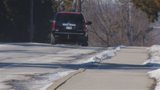 Allouez Avenue compared to Zippin Pippin after deep cold stretch creates bumpy conditions