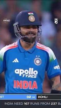 Crowd goes wild as Kohli scores a single