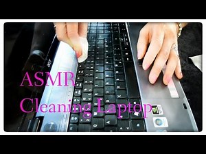 ASMR - Cleaning Laptop - Tingles - Relaxing - (No talking)