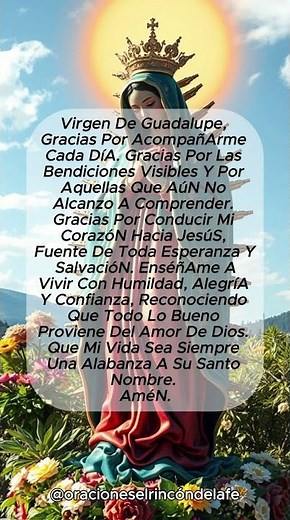 Prayer of Gratitude to the Virgin of Guadalupe #praise #worship #faith