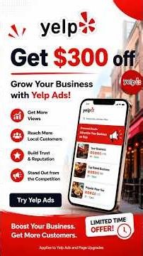 ⭐ Claim Your FREE Yelp Business Page! 📍 Get Found by More Local Customers #businessgrowth