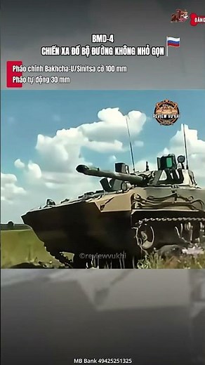 BMD-4 – Chiến xa đổ bộ đường không nhỏ gọn nhưng hỏa lực cực mạnh | Review Vũ Khí