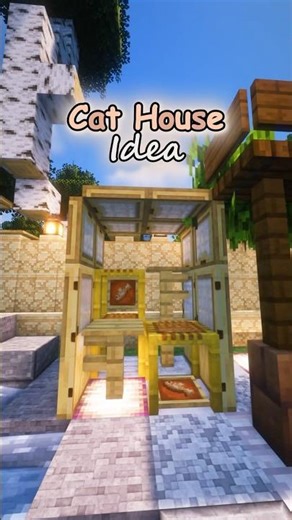 How to make a Cat House in Minecraft Tutorial! #minecraft