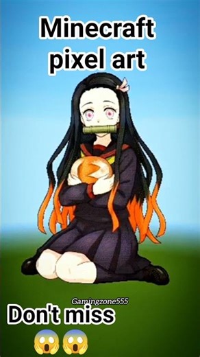 SATISFYING Anime Pixel Art in Minecraft 🔥| Ultra-Detailed Builds 🎨✨#minecraft #shorts #gaming