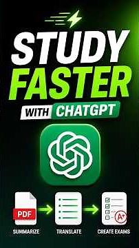 How to Study Faster with ChatGPT