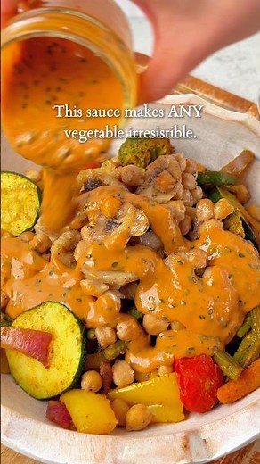 Maple Tahini Harissa Dressing You’ll Put on Everything 🔥 #sauce #veganrecipes #spicy #dressing