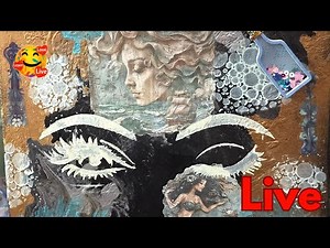 Love what I do Studio is live! Abstract Art mixed media collage