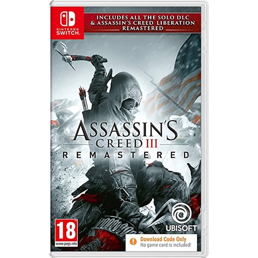 Assassin's Creed III Remastered (Code in a box) for Nintendo Switch, Nintendo Switch 2