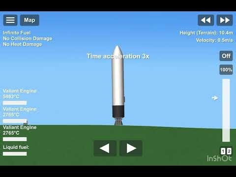 Falcon heavy animation, by SpaceX in SFS￼￼￼￼