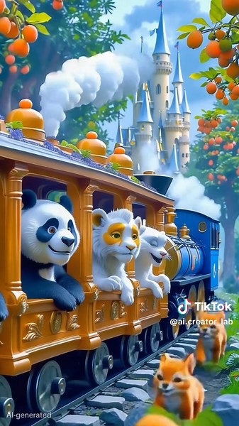 baby animal train #newyourkvideos #trainvideosforchildren #cartoontrain #babyanimaltrain #aicreatorlab #toytrainvideos #realtrainvideos #aitrain #aigeneratedtrain #modelteainvideos #animals #kidstrainvideos #kidstrainvideo #animalcartoon #cartoontrainvideo #teainsounds #trainvideos #trainvideosforkids