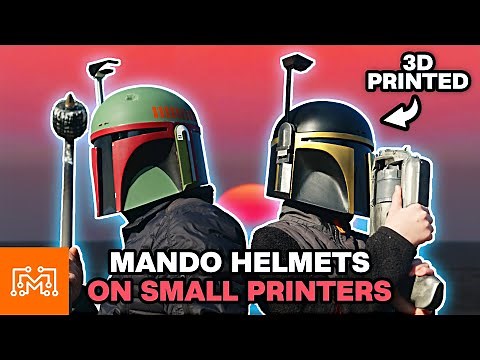 Mandalorian Helmets Using Small 3d Printers | I Like To Make Stuff