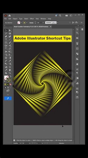 Swirly Line Art Design Adobe Illustrator Tutorials #Shorts #Illustrator #design #Awalcreative #grap