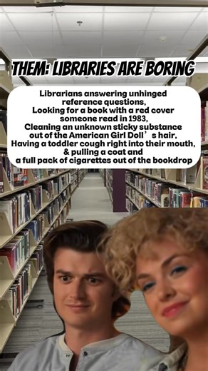 If you think libraries are boring, you've never worked in one! And we wouldn't trade the chaos for the world. We love our jobs!! | Moon Township Public Library