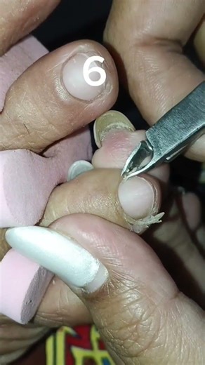 cuticle removal 😊 #nailcare #nails #selfcare #pedicure
