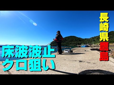 床波波止でクロ狙い #長崎 #鷹島 #クロ釣り