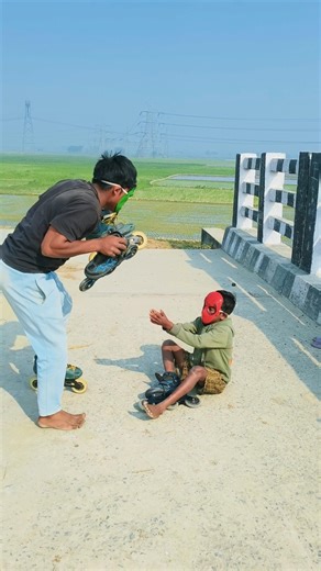 skating stunt don't try without any training #skating #skills #skater #skateboarding #shortsfeed