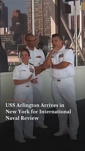 USS Arlington Arrives in New York for International Naval Review | Firstpost News | N18G