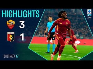 AS Roma vs Genoa 3-1 Highlights Golas | Serie A 2025 | genoa roma