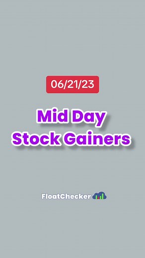Mid day top percent stock gainers #stocks #wednesday #stocktraded #wednesdayvibes #stockmarket