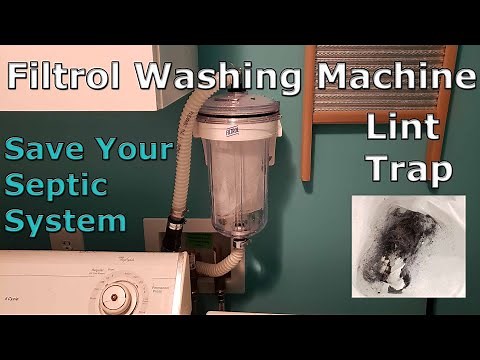 Filtrol 160 Washing Machine Lint Trap - Save Your Septic System