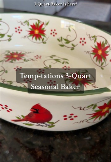 Temp-tations 3-Quart Seasonal Baker: Perfect for Holidays