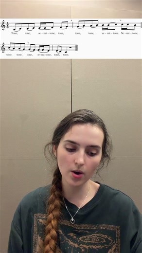 Warm up exercise for singers