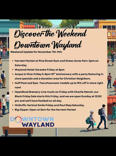 Downtown Wayland Main Street on Reels