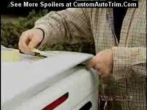 Rear Spoilers - How to install a rear spoiler on a trunk / deck lid | CustomAutoTrim.Com