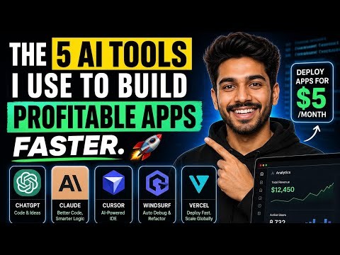 5 AI TOOLS I USE TO BUILD PROFITABLE APPS FAST