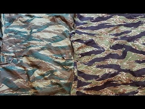 Vietnam Tiger Stripe And Greek Lizard Camouflage