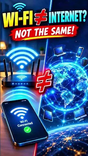 What actually happens when your Wi-Fi says 'No Internet' 📶😱 #techtips #wifi #internet