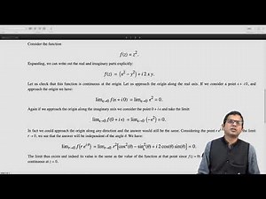 mod01lec05 - Functions of a complex variable and the notion of continuity