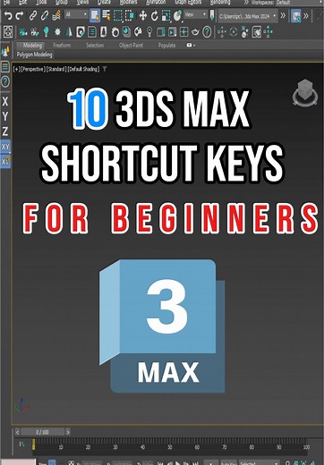 Atajos Esenciales de Teclado en 3ds Max para Principiantes