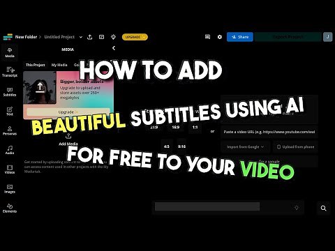 Add beautiful AI subtitles to your video for free no watermark