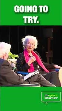 Margaret Atwood - The Oxygen Stakes, “We’ll get stupid, then we’ll die” | TGI #tgi