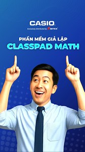 ClassPad Math: Hệ sinh thái Toán học "all–in-one", phù hợp cả dạy và học Giả lập chính xác máy tính fx-880BTG và fx-580VN X, với tính năng này, thầy cô có thể trực quan hóa thao tác bấm máy ngay trên màn hình, giúp học sinh dễ dàng theo dõi và nắm bắt từng thao tác giải toán. 🏆 ClassPad Math đã được vinh danh bởi nhiều giải thưởng uy tín quốc tế: 1. The Tech Edvocate Awards 2021 – Finalist 👉 Hạng mục: Best Math App or Tool (Ứng dụng hoặc công cụ Toán học tốt nhất) 2. Tech & Learning Awards of 