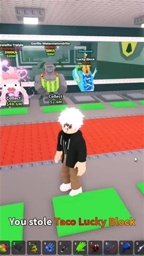 I opened the diamond taco lucky block