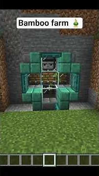 Minecraft Easy Bomboo Farm Tutorial 1.24