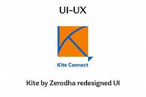 Kite trading app by Zerodha, Redesigned UI - Dhanraj Sonawane