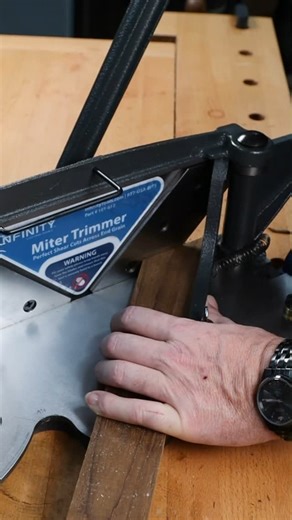 Infinity Cutting Tools on Instagram: "Perfect miters, every time. Say goodbye to gaps and hello to flawless corners with the Precision Miter Trimmer from @infinitytools. Clean, crisp, dialed-in cuts—down to the last fraction of a degree. ⠀ Woodworkers, your new secret weapon has arrived. ⠀ #WoodworkingTools #MiterTrimmer #WorkshopGoals #InfinityTools #PrecisionCutting #CarpentryLife #WoodworkingReels #"