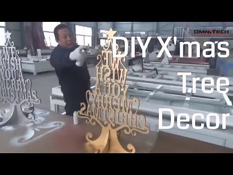 How to Decorate DIY Wooden Christmas Tree with CNC Router Woodworking?