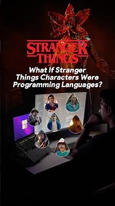 Stranger Things Characters = Programming Language 🧐🔥🔥 #strangerthings #netflix #coding