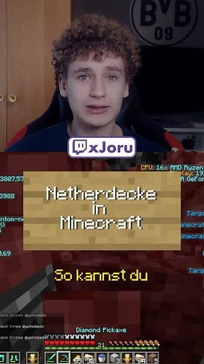SO kommt man über die NETHER Decke in Minecraft