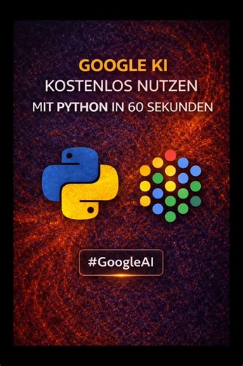 Google KI kostenlos in Python nutzen in 60 Sekunden 🐍👨‍💻✅#google #ki #python #api #free