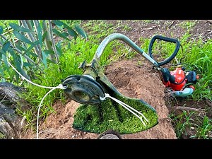 Using zip ties on a weed eater or trimmer ‪@elchanojose‬